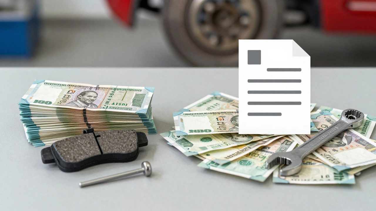 Visual comparison of DIY vs professional brake repair costs