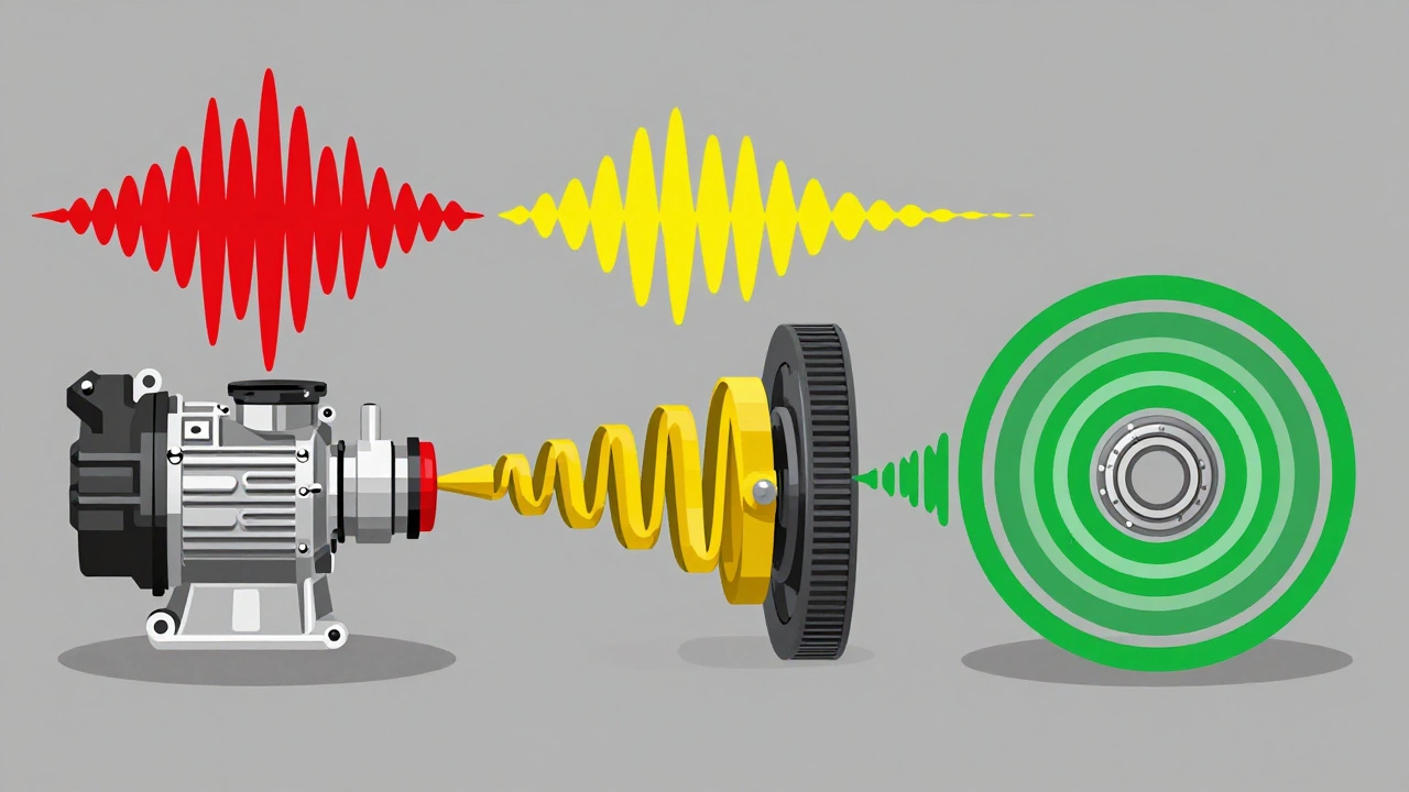 Visual guide comparing fuel pump, belt, and bearing noise sources